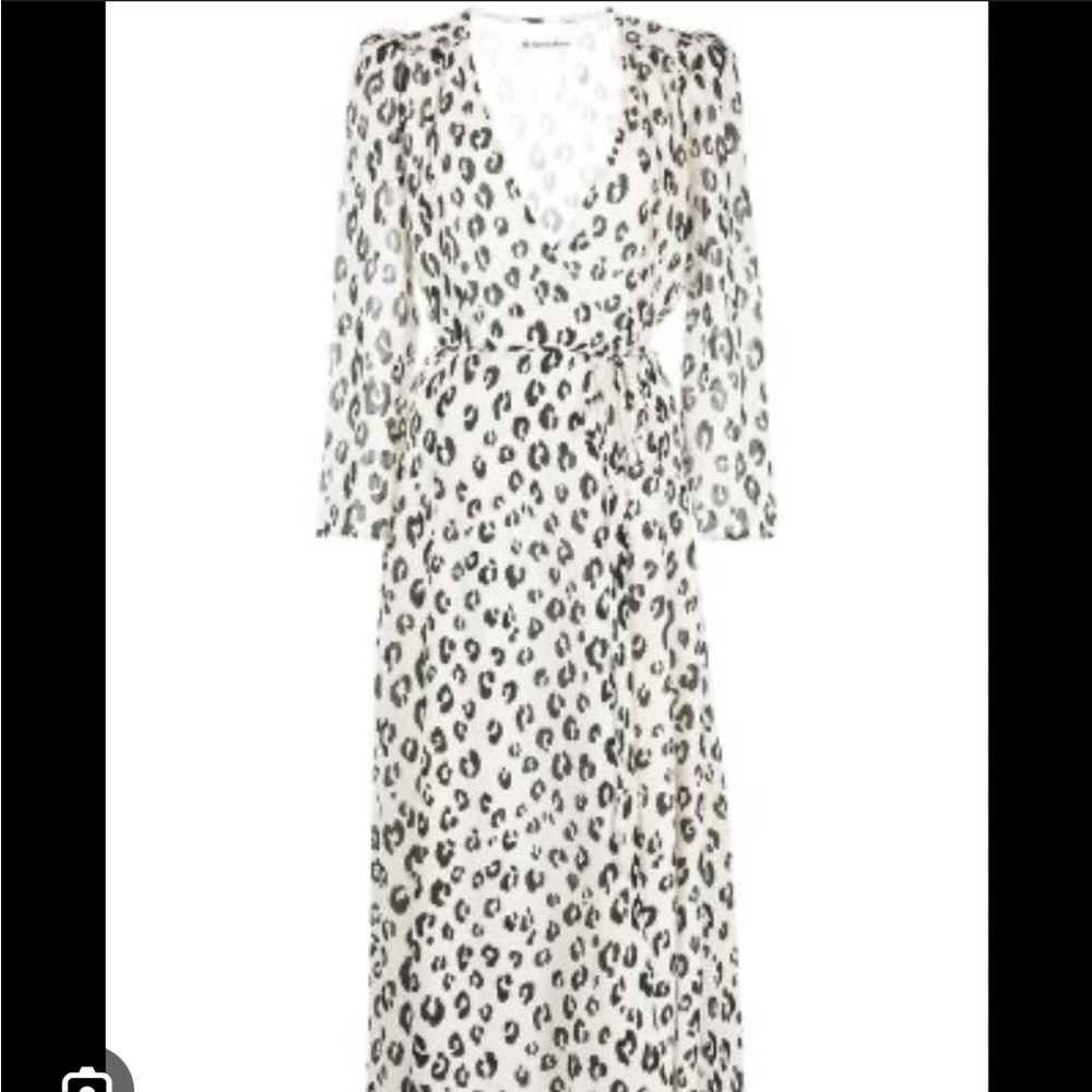 Reformation Melba White Wrap Dress